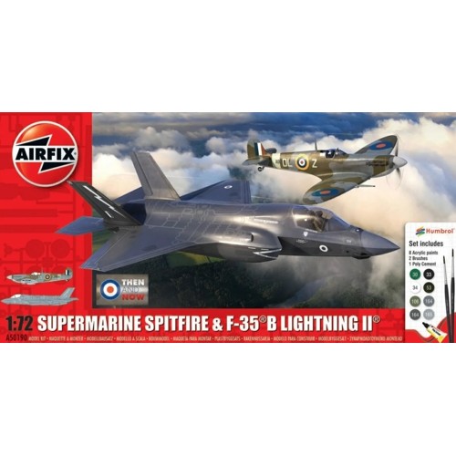 AX50190 - 1/72 'THEN AND NOW' SPITFIRE MK.VC AND F-35B LIGHTNING II GIFT SET (PLASTIC KIT)