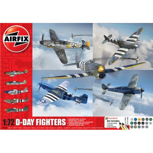 AX50192 - 1/72 D-DAY FIGHTERS GIFT SET (PLASTIC KIT)