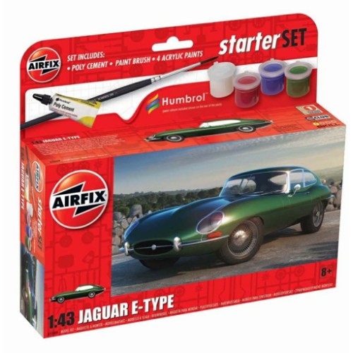 AX55009 - 1/43 SMALL STARTER SET JAGUAR E-TYPE (PLASTIC KIT)