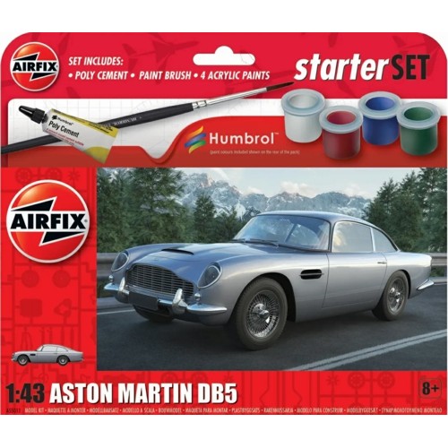 AX55011 - STARTER SET - 1/43 ASTON MARTIN DB5 (PLASTIC KIT)
