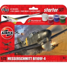 AX55014 - 1/72 STARTER SET - MESSERSCHMITT BF109F-4 (PLASTIC KIT)