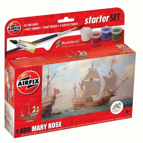 AX55114A - 1/400 SMALL STARTER SET NEW MARY ROSE (PLASTIC KIT)