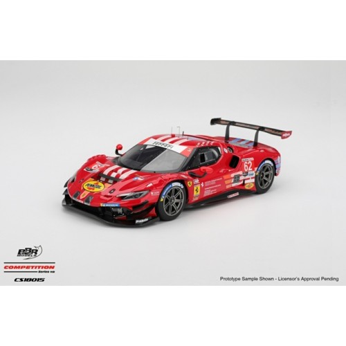 BBRCS18015 - 1/18 FERRARI 296 GT3 NO.62 RISI COMPETIZIONE 2024 IMSA DAYTONA 24 HRS