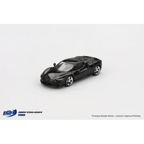 BBRFER64003 - 1/64 FERRARI 296 GTB NERO DAYTONA
