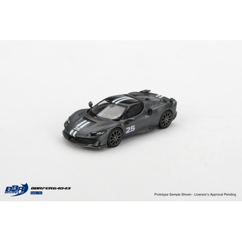 BBRFER64043 - 1/64 FERRARI 296 SPECIALE GRIGIO SILVERSTONE OPACO