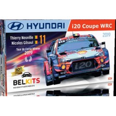 BEL014 - 1/24 HYUNDAI I20 COUPE WRC 2019 NEUVILLE (PLASTIC KIT)