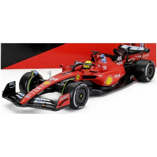 BG16812H - 1/18 FERRARI SF-23 F1 SCUDERIA FERRARI HP NO.44 - FIORANO 2025 LEWIS HAMILTON WITH DRIVER
