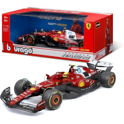 BG16816H - 1/18 FERRARI F1 SF-25 TEAM SCUDERIA FERRARI NO.44 - LEWIS HAMILTON - WITH HELMET