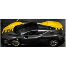BG16XXX-YE-VET - 1/18 DAYTONA SP3 599 AND 1 CLOSED ROOF 2022 - W/SHOWCASE GIALLO MODENA/CARBON