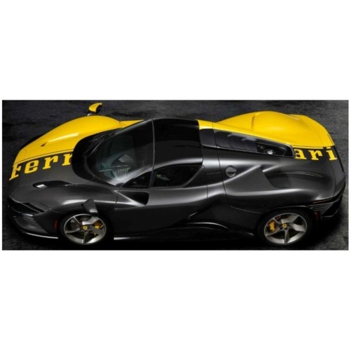 BG16XXX-YE-VET - 1/18 DAYTONA SP3 599 AND 1 CLOSED ROOF 2022 - W/SHOWCASE GIALLO MODENA/CARBON