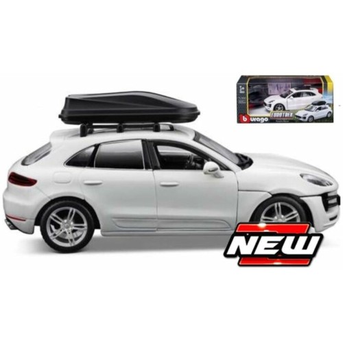 BG23013 - 1/24 PORSCHE MACAN WHITE W/CARGO BOX