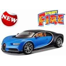 BG30348B - 1/43 BUGATTI CHIRON BLACK AND BLUE