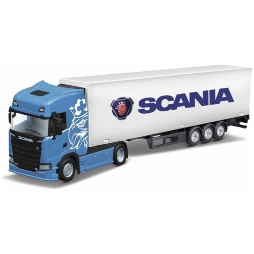 BG31468B - 1/43 SCANIA S730 HIGHLINE CAB AND  CONTAINER TRAILER BLUE/WHITE