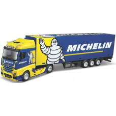 BG31480 - 1/43 MERCEDES BENZ ACTROS GIGASPACE MICHELIN STREET FIRE HAULERS W/TRAILER