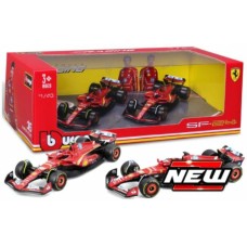 BG36839 - 1/43 FERRARI SF-24 NO.16 CHARLES LECLERC AND NO.55 CARLOS SAINZ 2024 2 CAR SET
