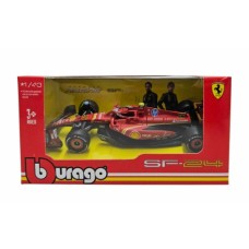BG36844-S-MONZA - 1/43 FERRARI F1 SF-24 NO.55 4TH ITALY MONZA GP 2024 CARLOS SAINZ CARD BOX