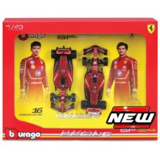 BG36856 - 1/43 FERRARI SF-24 NO.16 CHARLES LECLERC AND NO.55 CARLOS SAINZ 2024 2 CAR SET