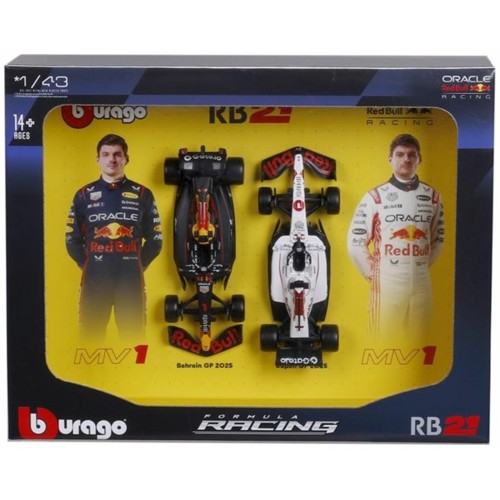 BG38099R - 1/43 RED BULL RACING RB21 2025 VERSTAPPEN DRIVER TWO PACK
