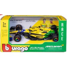 BG38214PS - 1/43 MCLAREN MCL38 F1 2024 PIASTRI SENNA LIVERY MONACO 2024 SPECIAL- CARD BOX