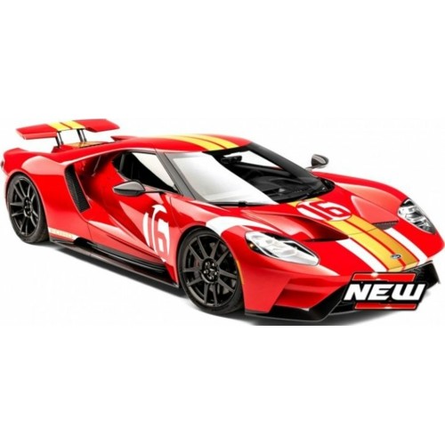 BG41166R - 1/32 FORD GT HERITAGE EDITION NO.16 RED WHITE GOLD