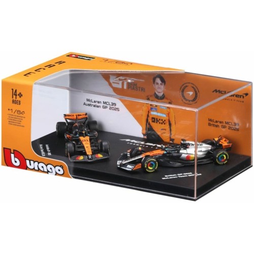 BG58019 - 1/64 MCLAREN F1 - PREMIUM NO.4 LANDO NORRIS - NO.81 OSCAR PIASTRI - 2 PACK