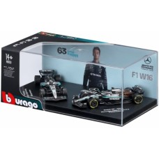 BG58020 - 1/64 MERCEDES AMG PETRONAS F1 - PREMIUM NO.63 GEORGE RUSSELL - NO.12 KIMI ANTONELLI - 2 PACK