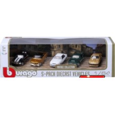 BG59150V - 1/64 5 CAR SET CAMARO Z/28 GTO/MUSTANG LX MUSTANG GT/280 ZX