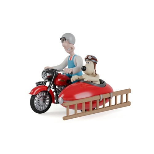 CC80701 - WALLACE AND GROMIT MOTORCYCLE AND SIDECAR, A CLOSE SHAVE