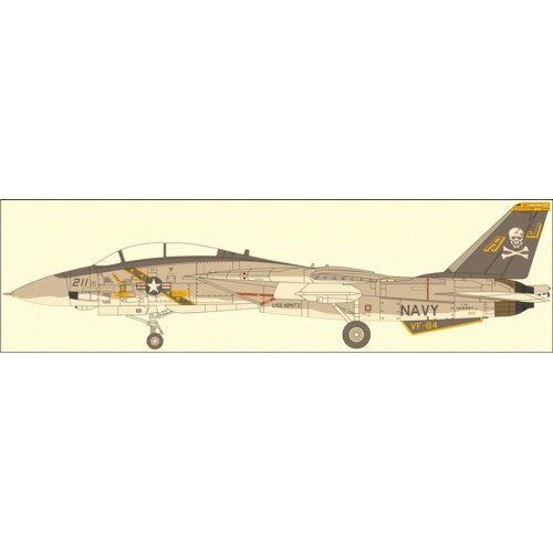 CEN001649 - 1/72 F-14A TOMCAT U.S. NAVY VF-84 JOLLY ROGER AJ211 1978