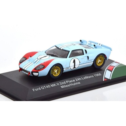 CMR43055 - 1/43 FORD GT40 MKII, THE REAL WINNER 24H LE MANS 1966, MILES/HULME