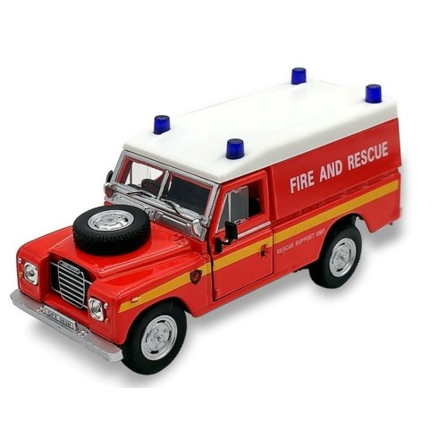 CR553940 - 1/43 LAND ROVER SERIES 3 109 HARD TOP RED FIRE AND RESCUE