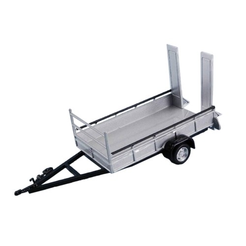 CR92310 - 1/43 LOADER TRAILER SILVER 2 WHEELS