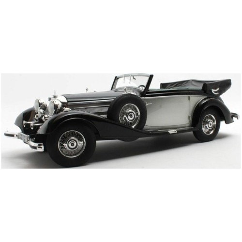 CULCML184-3 - 1/18 MERCEDES BENZ 540K CABRIOLET B BLACK SILVER 1936-1938