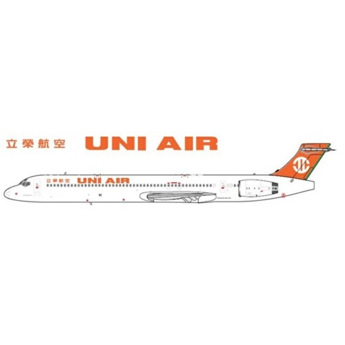 D2UIA911 - 1/200 UNI AIR MD-90 B-17911 OLD LIVERY WITH STAND LIMITED EDITION 120PCS