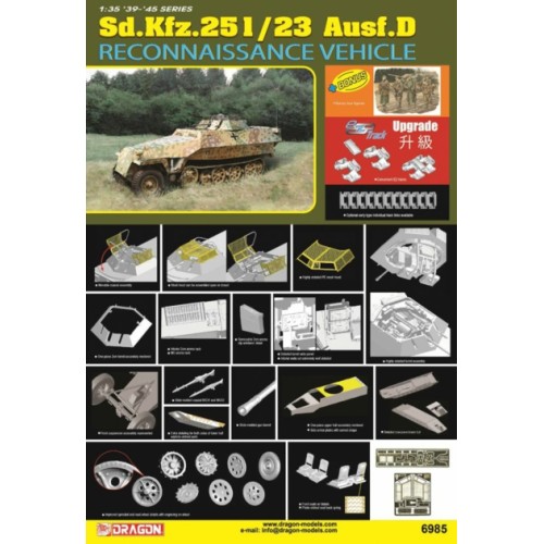 DK6985 - 1/35 SD KFZ 251/23 RECONNAISSANCE VEHICLE (PLASTIC KIT)