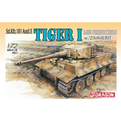 DK7251 - 1/72 TIGER 1 MID WITH ZIMMERIT (PLASTIC KIT)