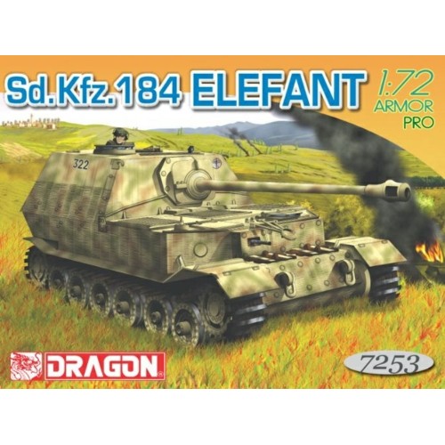 DK7253 - 1/72 ARMOR PRO SDKFZ 184 ELEPH (PLASTIC KIT)