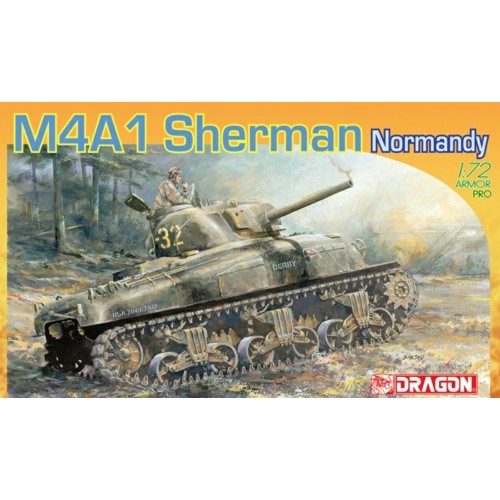 DK7273 - 1/72 M4A1 SHERMMAN NORMANDY (PLASTIC KIT)