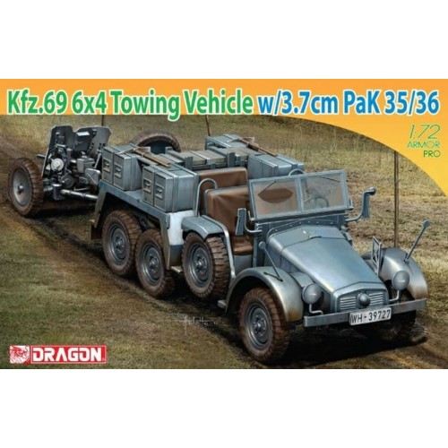 DK7419 - 1/72 KFZ.69 6X4 TRUCK 3.7CM PAK (PLASTIC KIT)