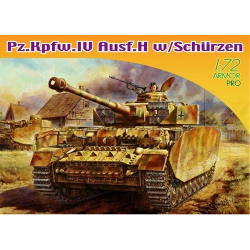 DK7497 - 1/72 PZ KPFW IV AUSF H W/SCHURZEN (PLASTIC KIT)
