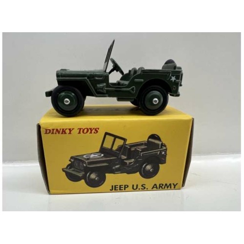 DTJEEP - DINKY TOYS U.S ARMY JEEP GREEN (REF 153A)