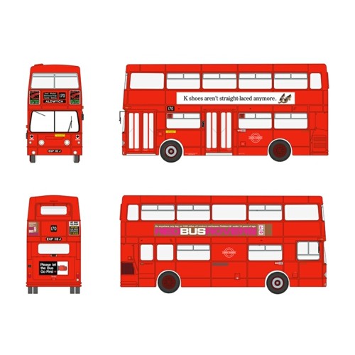E43001 - 1/76 DAIMLER FLEETLINE DMS115 LONDON TRANSPORT ROUTE 170 ALDWYCH E43001 - 1/76 DAIMLER FLEETLINE DMS115 LONDON TRANSPORT ROUTE 170 ALDWYCH