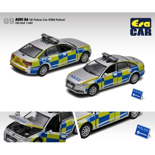 ECAU22A60901 - 1/64 AUDI A6 UK POLICE CAR (PSNI POLICE)
