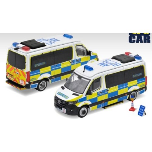 ECMB21SPR5201 - 1/64 52 MERCEDES - BENZ SPRINTER HK POLICE CAR (AM 8276)