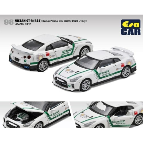 ECNS21GTR98 - 1/64 2020 NISSAN GT-R DUBAI POLICE CAR (EXPO 2020 LIVERY)