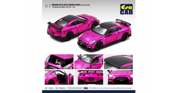 ECNS21GTRRF57 - 1/64 57 NISSAN GT-R (R35) NISMO 2020 CHROME