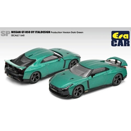 ECNS21GTRSP49 - 1/64 SP NISSAN GT-R50 BY ITALDESIGN
- PRODUCTION VERSION DARK GREEN