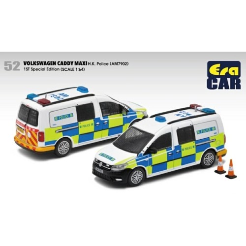 ECVW21CAMRF52 - 1/64 52 VOLKSWAGEN CADDY MAXI
- H.K. POLICE (AM7902) 1ST SP EDITION