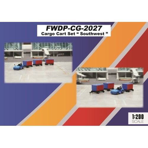 FWDP-CG-2027 - 1/200 CARGO CART SET SOUTHWEST
