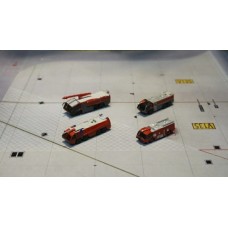 FWDP-FT-4008 - 1/400 AIRPORT FIRE TRUCK SET NEW TOOLINGS